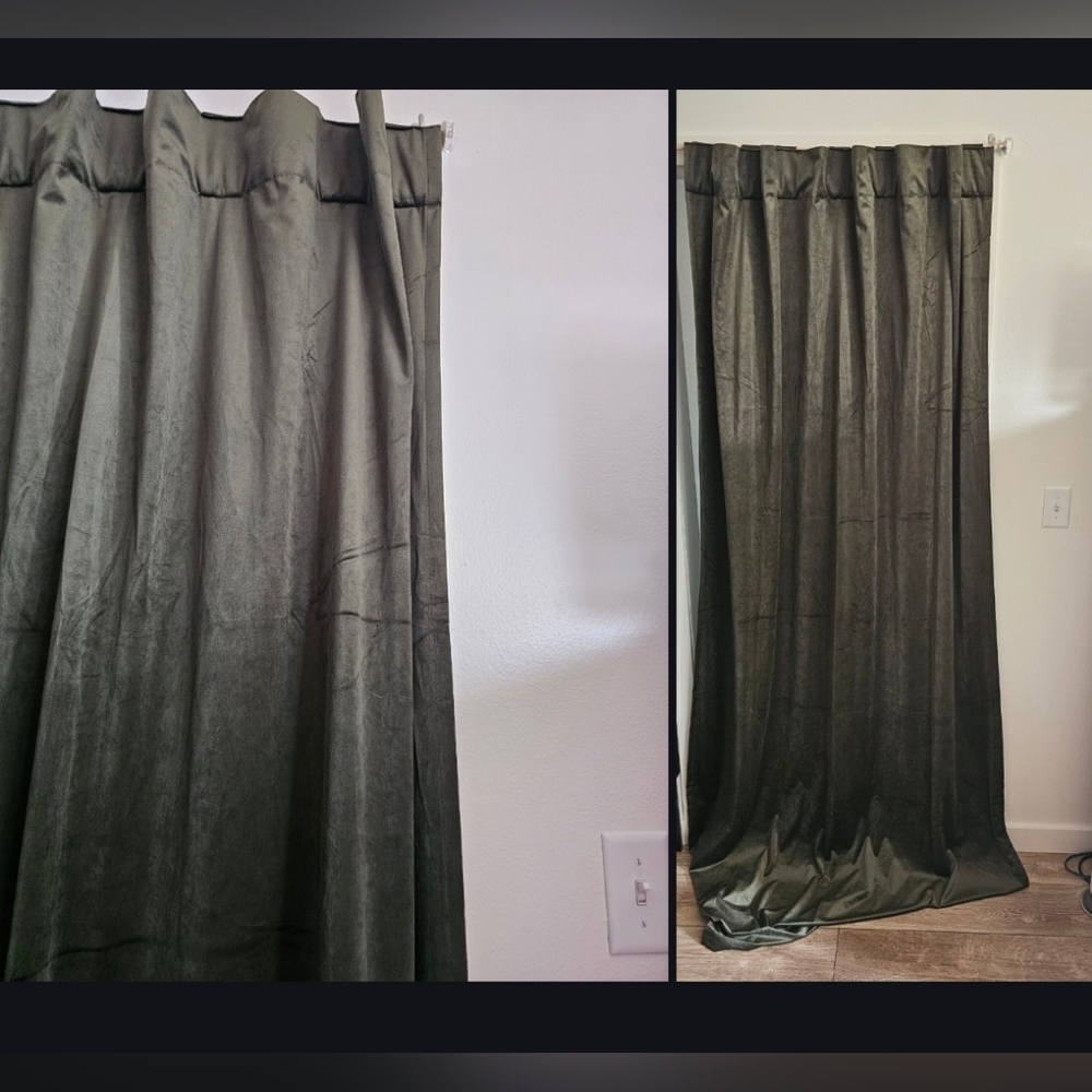 Dark Green Curtains